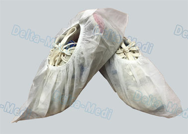 Άσπρες καλύψεις παπουτσιών μη ολίσθησης PP, ελαφριές αδιάβροχες προστατευτικές καλύψεις παπουτσιών