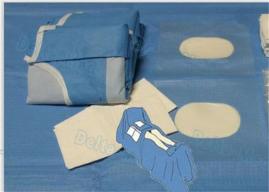 Μίας χρήσης αποστειρωμένα πακέτα Drape αγγειογραφίας, χειρουργικό πακέτο Angio με το μαλακό και φύλλο απορρόφησης