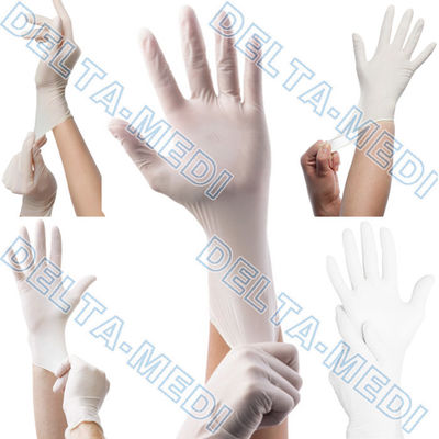 Μίας χρήσης χειρουργικά γάντια μανσετών ολίσθησης διακοσμημένα με χάντρες αντίσταση