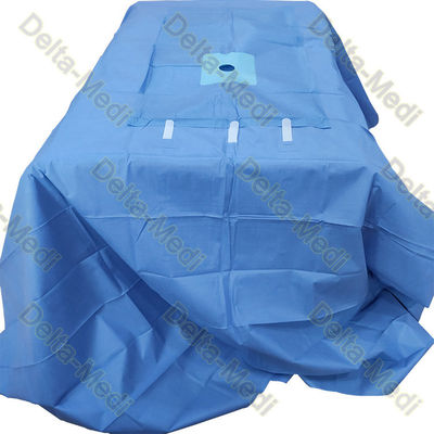 Ενισχυμένα μπλε μίας χρήσης χειρουργικά πακέτα PE SBPP για τη χαμηλότερη ακρότητα